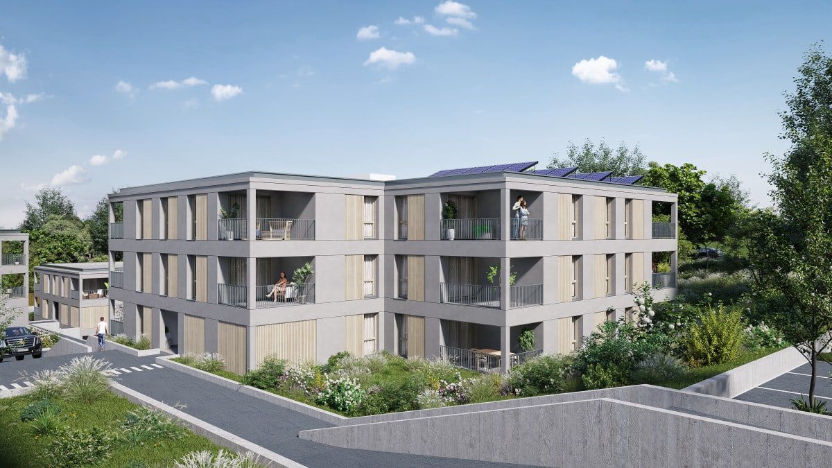 Résidence A SUARA à Suartello, bâtiment avec loggias